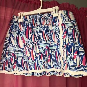 Lilly Pulitzer Scalloped Hem Skort
